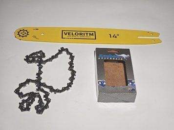 Комплект: шина Veloritm + ланцюг ARCHER "Супер зуб" 3/8" LP, 1.3 мм, 35 см, 50 ланок для бензопили ST MS 170,180 VEL-35-50-38-13-MS170-180 фото