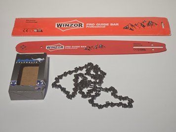Комплект: шина Winzor + ланцюг Archer супер зуб 0.325" 1.3 мм 64 ланки для бензопил Hus 137/142 WZ-AR-SZ-38-64-HUS фото